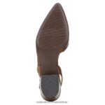 pisos | bancos puntiagudos planos 60D4P085 Naturalizer mujer cuero de cacao - Imagen 7