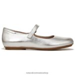 pisos | merceditas maxwell planas 60D4P049 Naturalizer mujer cuero plateado - Imagen 2