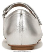 pisos | merceditas maxwell planas 60D4P049 Naturalizer mujer cuero plateado - Imagen 6