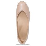 pisos | piso vivienne 60D4P0499 Naturalizer mujer crema brulée de cuero - Imagen 4