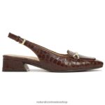 pisos | zapatos planos lindsey con tira trasera 60D4P058 Naturalizer mujer cuero marron bruno - Imagen 2