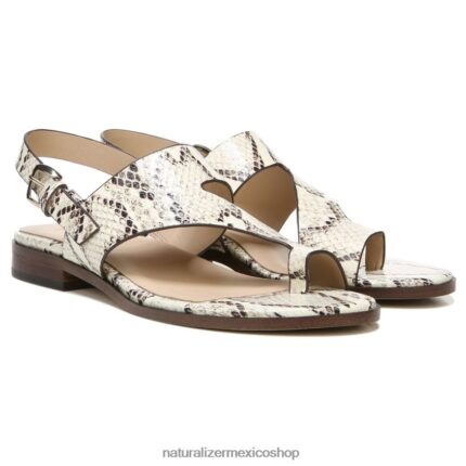 sandalias | 27 editar sandalia eris 60D4P0611 Naturalizer mujer piel de cobra marfil