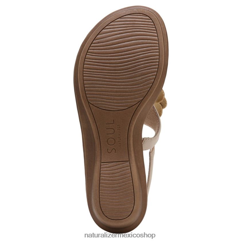 sandalias | alma cantar 2 tanga 60D4P0576 Naturalizer mujer sintético beige porcelana - Imagen 7