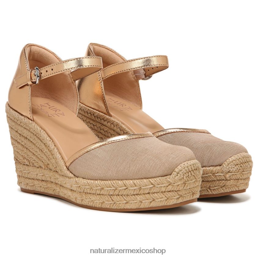 sandalias | sandalia alpargata bianca 60D4P0519 Naturalizer mujer bianca taupe/bronce fbr - Imagen 1