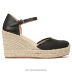 sandalias | sandalia alpargata bianca 60D4P0520 Naturalizer mujer tela negra - Imagen 2