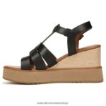 sandalias | sandalia con cuña Barrett 60D4P0360 Naturalizer mujer cuero negro - Imagen 3