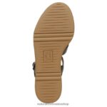 sandalias | sandalia con cuña Barrett 60D4P0360 Naturalizer mujer cuero negro - Imagen 7