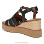 sandalias | sandalia con cuña Barrett 60D4P0360 Naturalizer mujer cuero negro - Imagen 8
