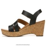 sandalias | sandalia con cuña cynthia 60D4P0367 Naturalizer mujer cuero negro - Imagen 3