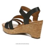 sandalias | sandalia con cuña cynthia 60D4P0367 Naturalizer mujer cuero negro - Imagen 8