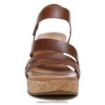 sandalias | sandalia con cuña cynthia 60D4P0369 Naturalizer mujer cuero canela - Imagen 5
