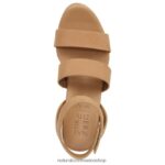 sandalias | sandalia con cuña gen n ignite 60D4P0150 Naturalizer mujer nobuk de masa para galletas - Imagen 4