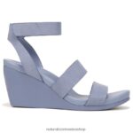 sandalias | sandalia con cuña gen n ignite 60D4P0151 Naturalizer mujer nubuck azul acero - Imagen 2