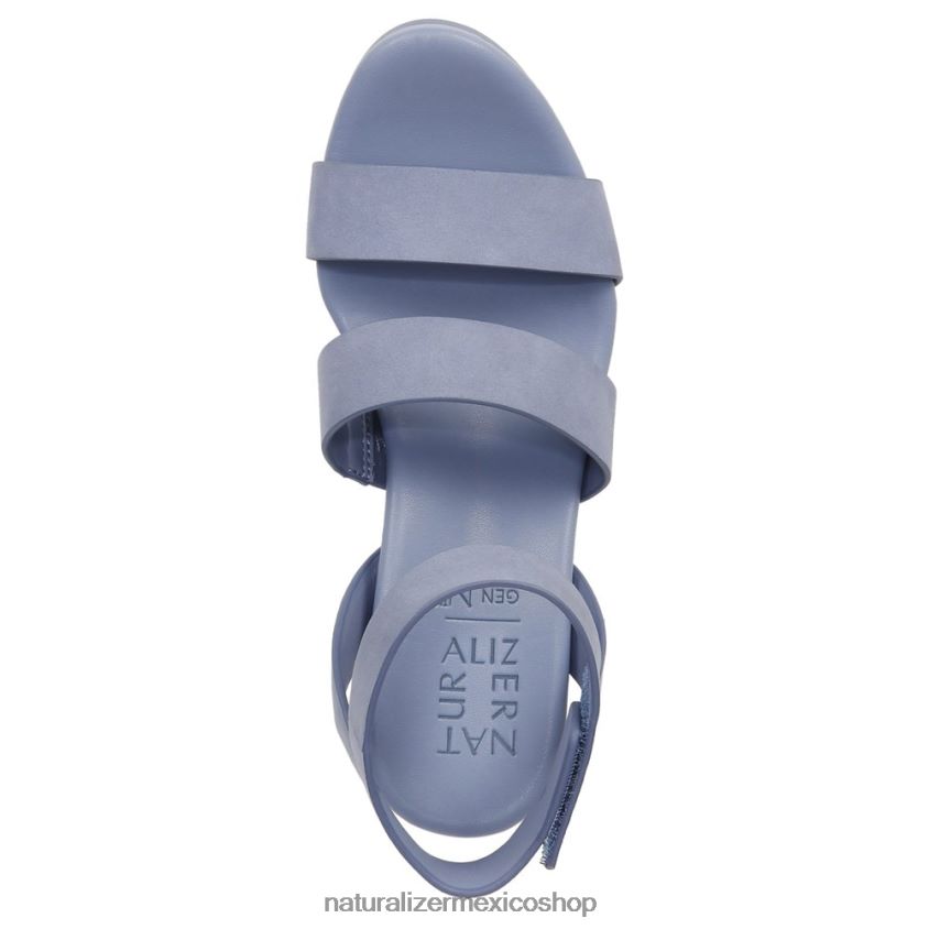 sandalias | sandalia con cuña gen n ignite 60D4P0151 Naturalizer mujer nubuck azul acero - Imagen 4