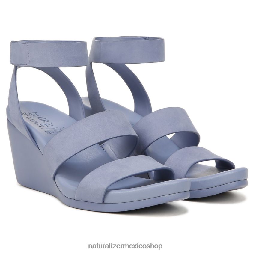 sandalias | sandalia con cuña gen n ignite 60D4P0151 Naturalizer mujer nubuck azul acero - Imagen 1