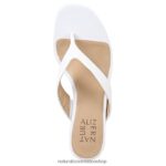 sandalias | sandalia con cuña lenna 60D4P0608 Naturalizer mujer serpiente blanca hecha por el hombre - Imagen 4