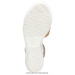 sandalias | sandalia con cuña riviera 60D4P0156 Naturalizer mujer gamuza de masa para galletas - Imagen 7