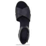 sandalias | sandalia con cuña riviera 60D4P0158 Naturalizer mujer cuero azul marino - Imagen 4