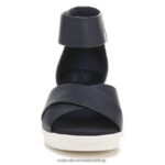 sandalias | sandalia con cuña riviera 60D4P0158 Naturalizer mujer cuero azul marino - Imagen 5