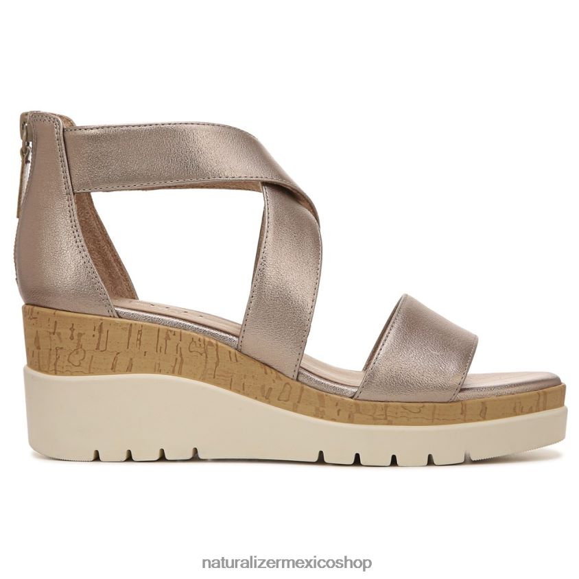 sandalias | sandalia con cuña soul goodtimes 60D4P0575 Naturalizer mujer cálido plateado sintético - Imagen 2