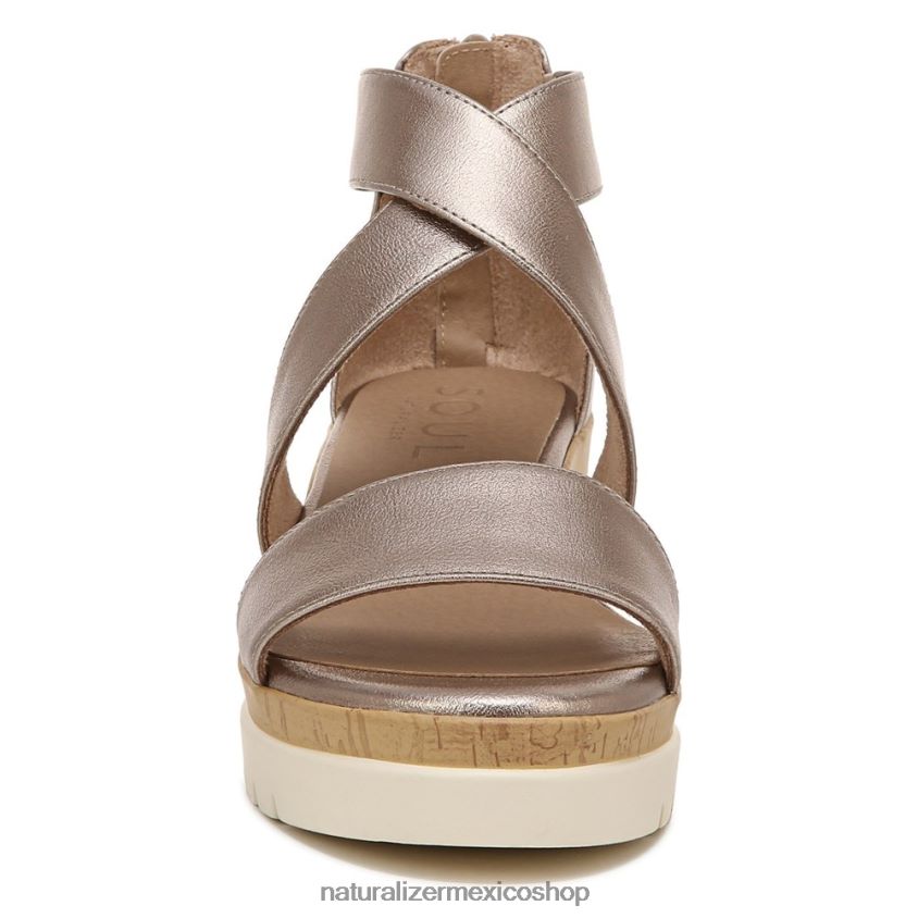 sandalias | sandalia con cuña soul goodtimes 60D4P0575 Naturalizer mujer cálido plateado sintético - Imagen 5