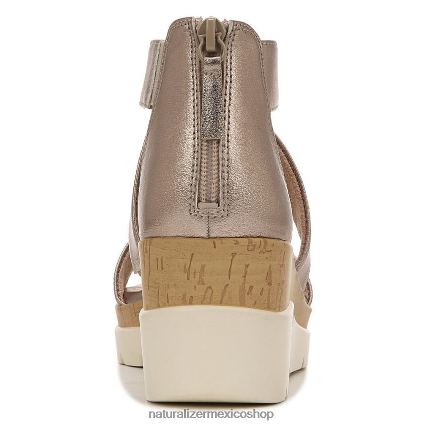 sandalias | sandalia con cuña soul goodtimes 60D4P0575 Naturalizer mujer cálido plateado sintético - Imagen 6
