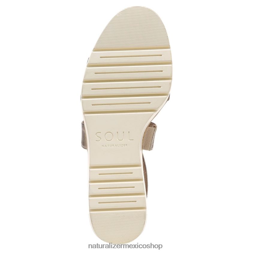 sandalias | sandalia con cuña soul goodtimes 60D4P0575 Naturalizer mujer cálido plateado sintético - Imagen 7