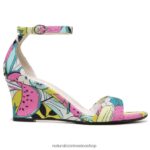 sandalias | sandalia cuña vera 60D4P0127 Naturalizer mujer tela rosa - Imagen 2