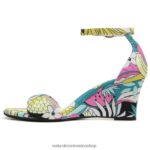 sandalias | sandalia cuña vera 60D4P0127 Naturalizer mujer tela rosa - Imagen 3