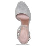 sandalias | sandalia de vestir ai 60D4P0296 Naturalizer mujer tela plateada - Imagen 4