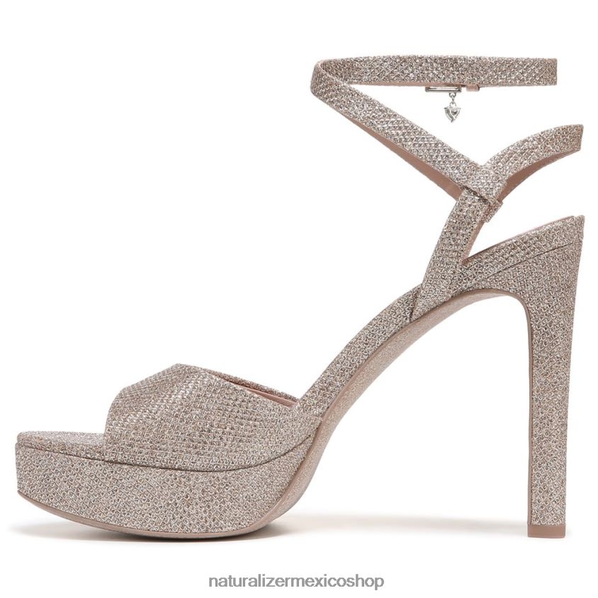 sandalias | sandalia de vestir ai 60D4P0297 Naturalizer mujer tela de oro rosa - Imagen 3