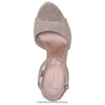 sandalias | sandalia de vestir ai 60D4P0297 Naturalizer mujer tela de oro rosa - Imagen 4