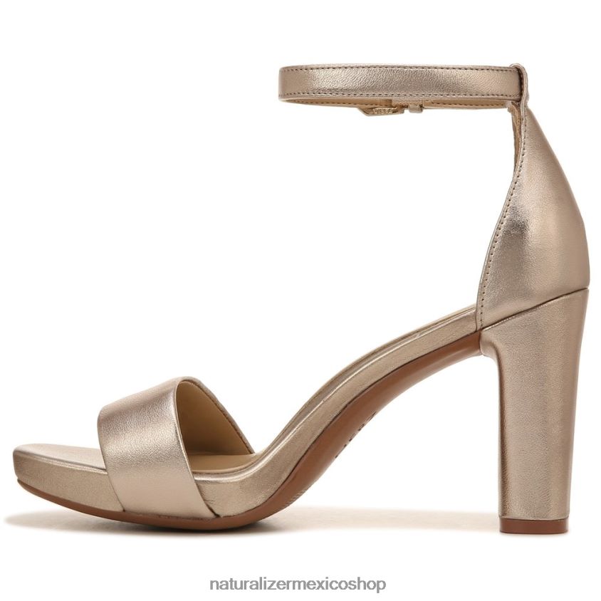 sandalias | sandalia de vestir alegría 60D4P066 Naturalizer mujer cuero bronce claro - Imagen 3