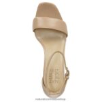 sandalias | sandalia de vestir alegría 60D4P068 Naturalizer mujer crema brulée de cuero - Imagen 4