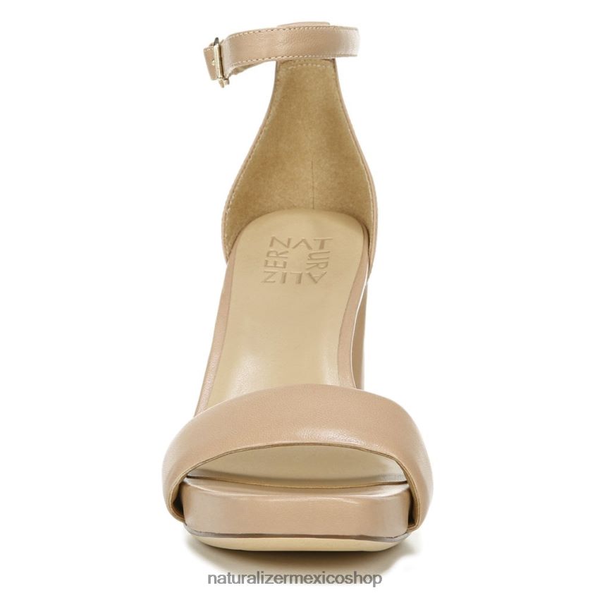 sandalias | sandalia de vestir alegría 60D4P068 Naturalizer mujer crema brulée de cuero - Imagen 5