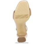 sandalias | sandalia de vestir alegría 60D4P068 Naturalizer mujer crema brulée de cuero - Imagen 7