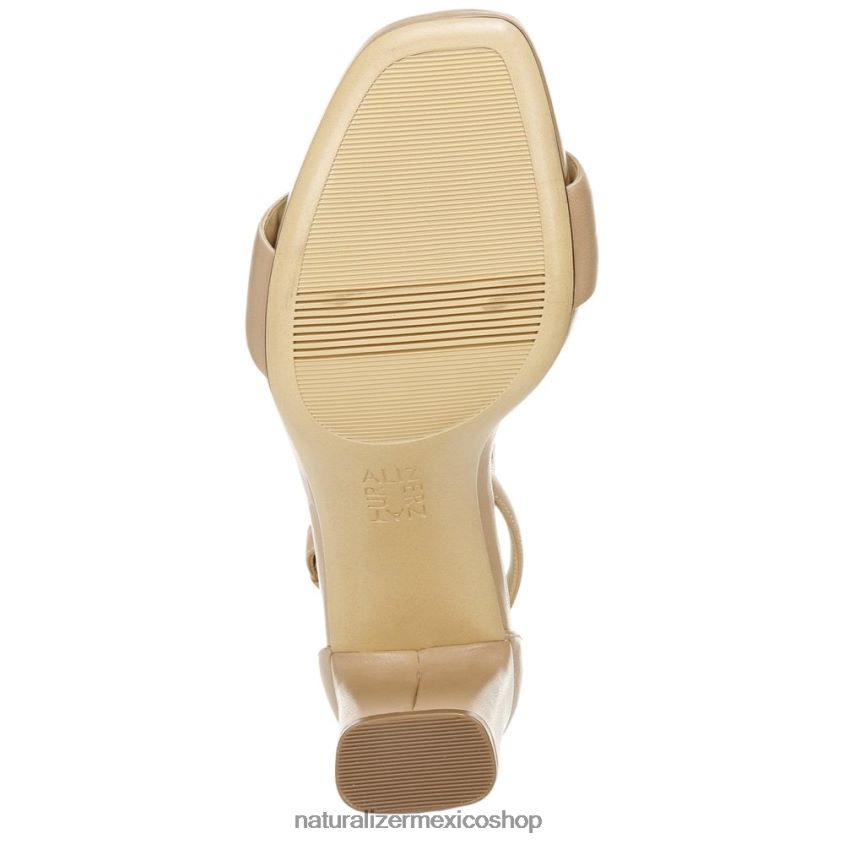 sandalias | sandalia de vestir alegría 60D4P068 Naturalizer mujer crema brulée de cuero - Imagen 7