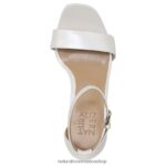 sandalias | sandalia de vestir alegría 60D4P069 Naturalizer mujer cuero blanco - Imagen 4