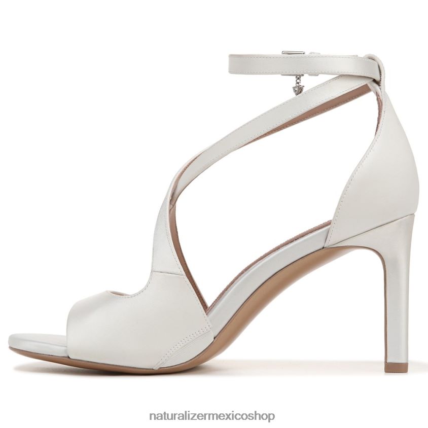 sandalias | sandalia de vestir amor 2 60D4P0322 Naturalizer mujer tela blanca de seda - Imagen 3