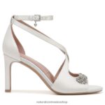 sandalias | sandalia de vestir amor 60D4P0299 Naturalizer mujer tela blanca de seda - Imagen 2