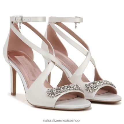sandalias | sandalia de vestir amor 60D4P0299 Naturalizer mujer tela blanca de seda