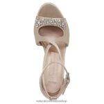 sandalias | sandalia de vestir amor 60D4P0300 Naturalizer mujer tela de champán - Imagen 4