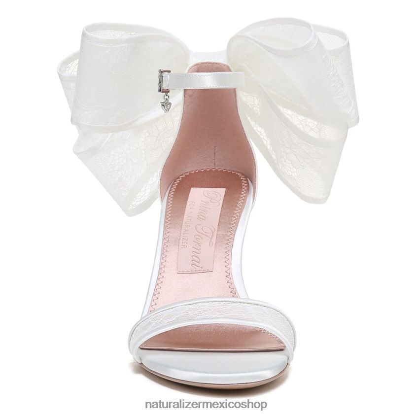 sandalias | sandalia de vestir amour 60D4P0313 Naturalizer mujer tela blanca de seda - Imagen 5