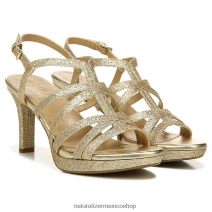 sandalias | sandalia de vestir baylor 60D4P0581 Naturalizer mujer oro brillo sintético