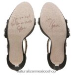 sandalias | sandalia de vestir de amor 60D4P0308 Naturalizer mujer tela negra - Imagen 7