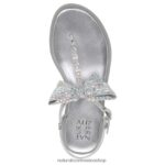 sandalias | sandalia de vestir florita 60D4P0662 Naturalizer mujer tela plateada - Imagen 4