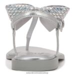 sandalias | sandalia de vestir florita 60D4P0662 Naturalizer mujer tela plateada - Imagen 6