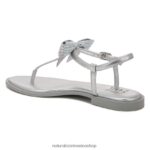sandalias | sandalia de vestir florita 60D4P0662 Naturalizer mujer tela plateada - Imagen 8