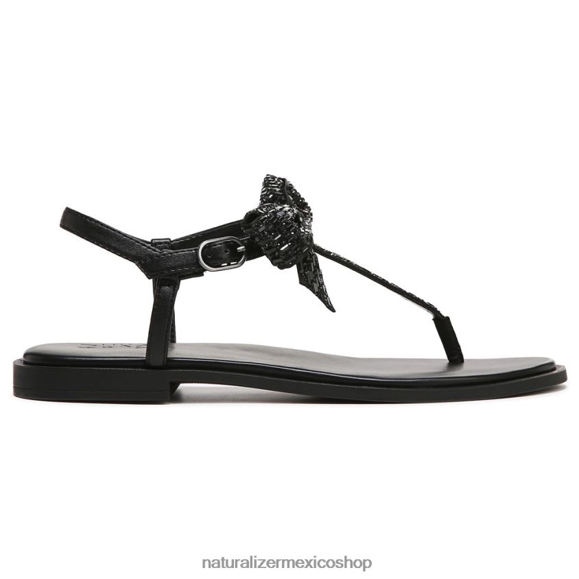 sandalias | sandalia de vestir florita 60D4P0663 Naturalizer mujer tela negra - Imagen 2