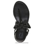 sandalias | sandalia de vestir florita 60D4P0663 Naturalizer mujer tela negra - Imagen 4